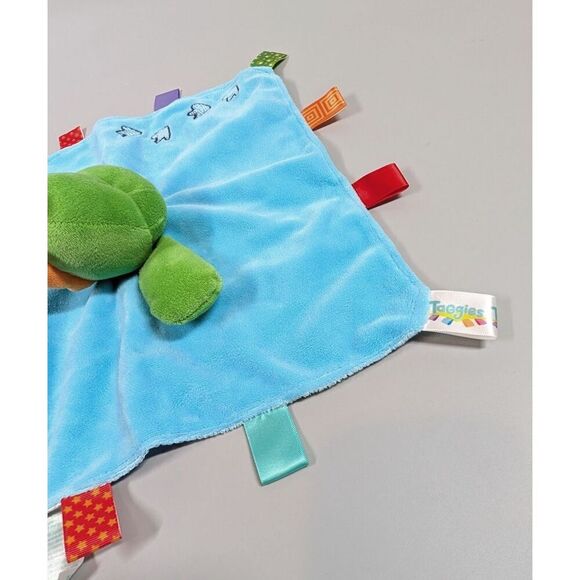 3 Lovey Security Blanket Dinosaur Taggies Bright Starts Rattle Baby Sensory Tag - Picture 9 of 12